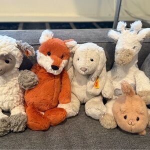 Variety of soft cuddly stuffed animals! Never used!
